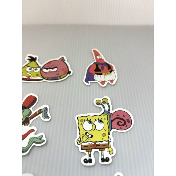 SpongeBob SquarePants 6pc Vinyl Stickers Lot Cartoon Water Bottle Laptop Decals - Picture 3 of 5